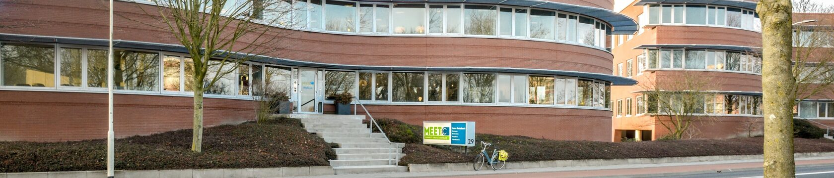 Alle drie de gebouwen van Meet and C